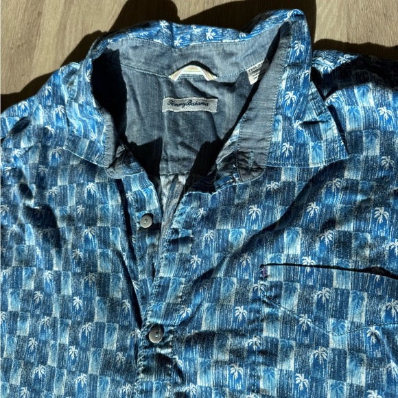 Blue Tommy Bahama Button Down Shirt - Picture 3 of 4